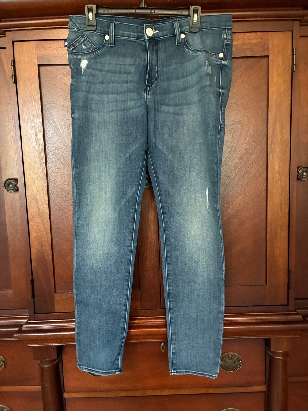Rock & Republic Slim Dark Blue Washed Skinny Jeans